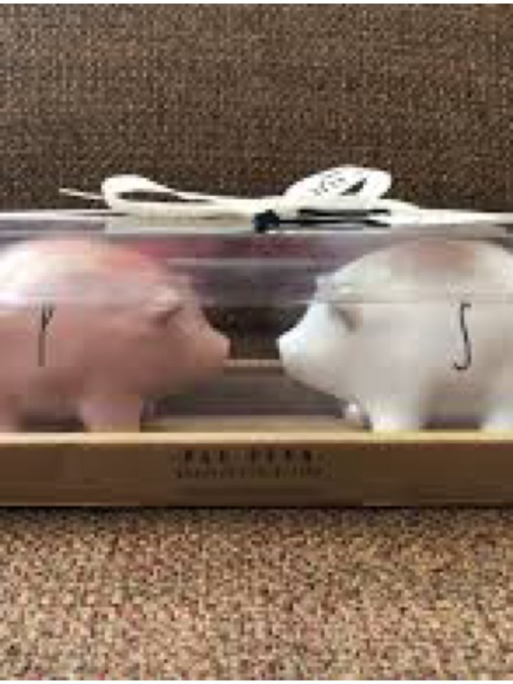 HARD TO FIND- Rae Dunn Pig Salt & Pepper Pig Shaped Ceramic Shaker Set